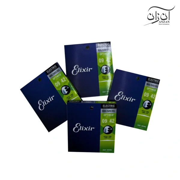 سیم گیتار الکتریک الکسیر مدل Elixir Optiweb Coating 09-42
