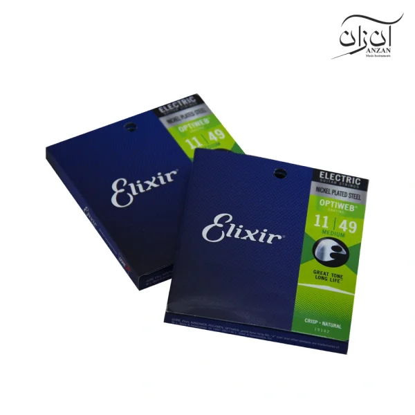 سیم گیتار الکتریک الکسیر مدل Elixir Optiweb Coating 11-49
