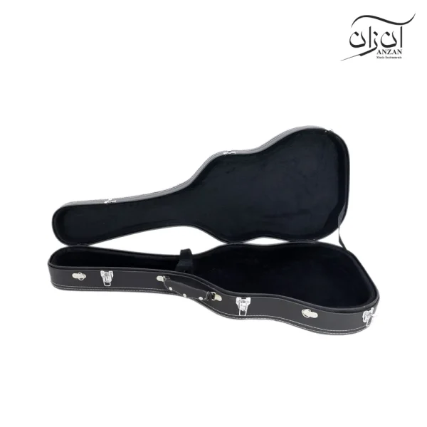 هاردکیس گیتار چوبی باروکش چرمی