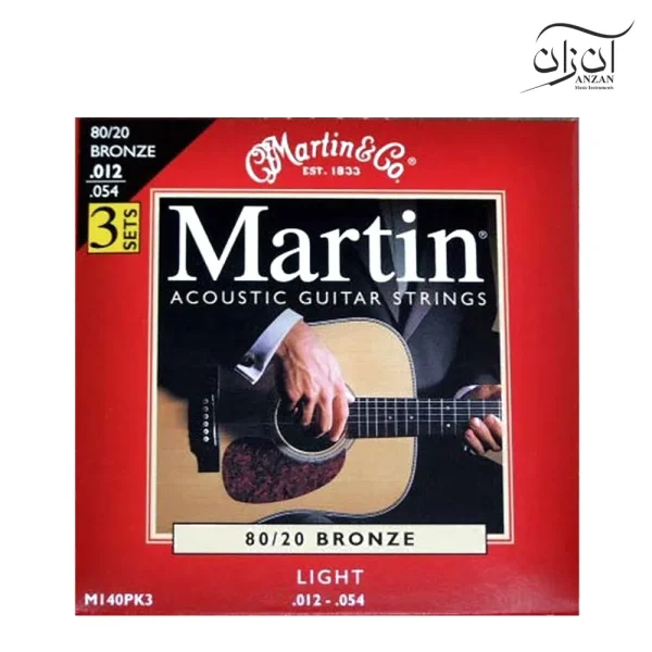 سیم گیتار آکوستیک مارتین MARTIN M140 (ست کامل)