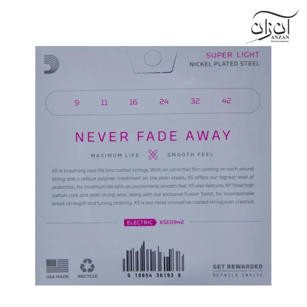 سیم گیتار الکتریک داداریو مدل D'Addario XSE 0942