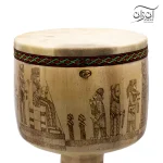 تنبک حلمی سوخته کاری دهانه 27 طرح هخامنشی