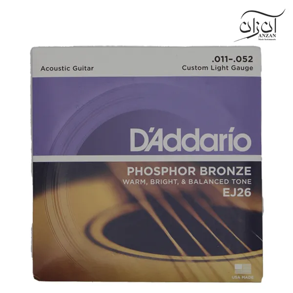EJ26 سیم گیتار آکوستیک داداریو مدل DAddario EJ26