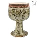 تنبک شیرانی استادی مدل خاتم کاری ۱